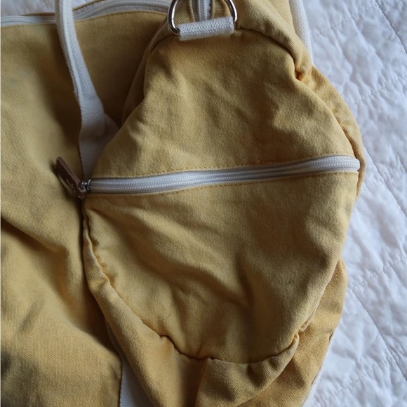 Vintage Yellow Old navy Canvas Duffel Bag - Picture 5 of 5